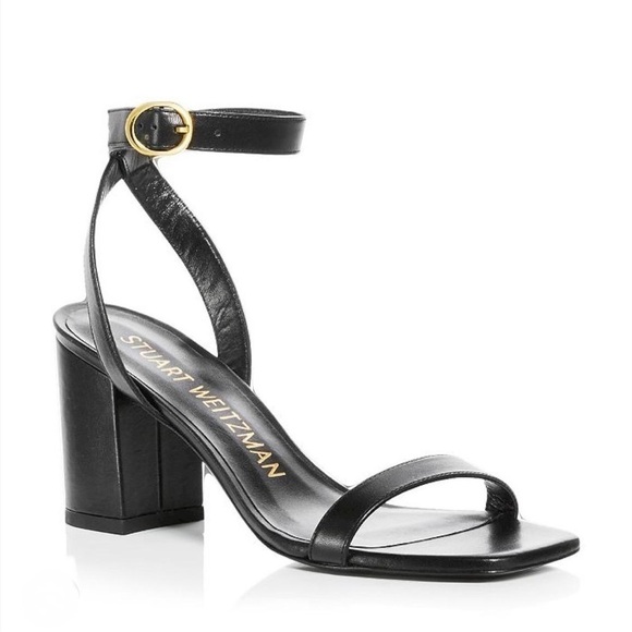 Stuart Weitzman Nearlybare Ankle Strap Leather Sandals - NWT - Picture 3 of 15